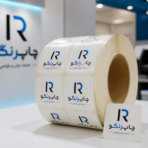 لیبل کاغذی با روکش سلفون 25 × 25
