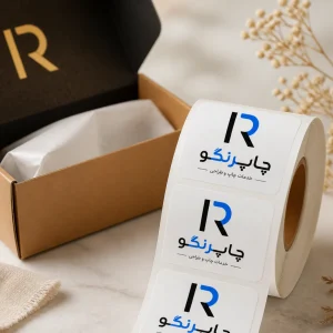 لیبل کاغذی با روکش سلفون 40 × 40