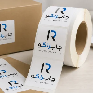 لیبل کاغذی بدون روکش 45 × 45
