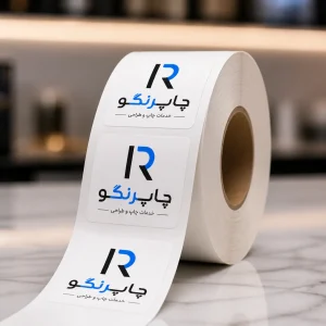 لیبل کاغذی بدون روکش 55 × 55